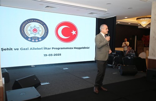 Kaymakamımız Mustafa ANTEPLİOĞLU, İlçe Emniyet Müdürlüğümüz tarafından şehit ve gazi aileleri onuruna verilen İftar Yemeği Programı’na katıldı.