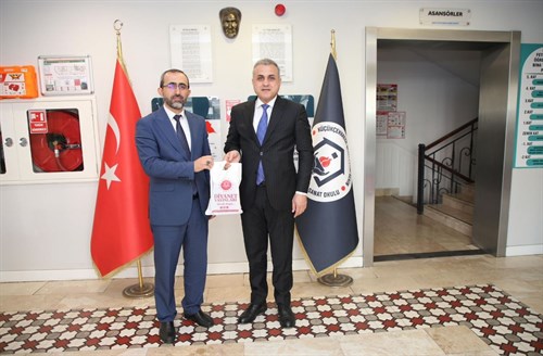 Manevi Destek Hizmetleri Daire Başkanı Fatih YILDIZ, Kaymakamımız Mustafa ANTEPLİOĞLU’nu ziyaret etti.